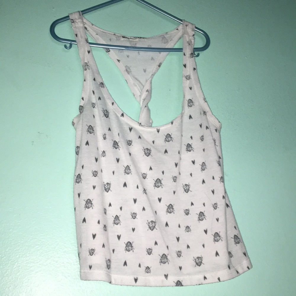 A crop top .